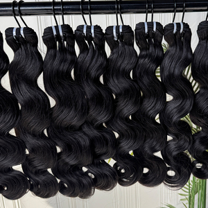 Extensiones de Cabello Humano con Ondas Suaves Estilo Vietnamita, Textura Suave y Lisa, Color Natural, Doble Trama - Product Image 6