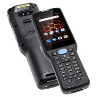 Lecteur de codes-barres NFC 2D robuste Android 12, PDA avec clavier T9, 4 Go de RAM pour usage industriel