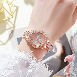 <span class=keywords><strong>Montre</strong></span> à quartz pour <span class=keywords><strong>femme</strong></span>, ensemble de bijoux de <span class=keywords><strong>luxe</strong></span> en <span class=keywords><strong>or</strong></span> avec bague, collier, boucles d'oreilles et strass, <span class=keywords><strong>montre</strong></span>-bracelet tendance pour <span class=keywords><strong>femme</strong></span>, montres décontractées pour dames - Product Image 4