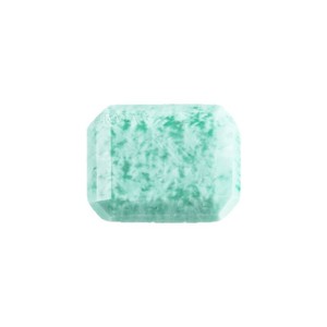 Cadermay Emerald Green No. 6 Rectangular Beveled Synthetic Lab Created Loose Gemstone For Jewelry Making - Product Image 3