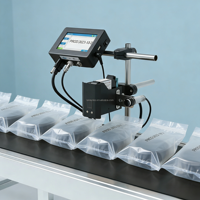 Nouvelle imprimante jet d'encre TIJ automatique haute vitesse 40 m/min avec données variables pour l'emballage cosmétique