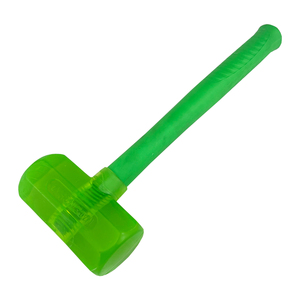 Marteau de sécurité transparent vert en <span class=keywords><strong>caoutchouc</strong></span> souple 480G avec manche en plastique pour l'installation de carreaux, le bricolage du bois et la personnalisation OEM - Product Image 6