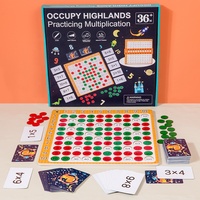 Jeu de société en bois pour apprendre les tables de multiplication, cartes flash Montessori, activité éducative, cadeau pour enfants