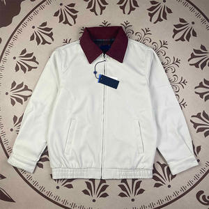 Veste Courte à Carreaux Vintage d'Automne pour Homme, Style <span class=keywords><strong>Ralph</strong></span> <span class=keywords><strong>Lauren</strong></span>, Veste Américaine Brodé avec Col Montant Zippé, Motif Écossais Couple - Product Image 6