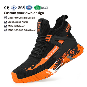 Anti <strong>Blister</strong> Padded Collar Shock Absorbing Men Light Safety Work <strong>Shoes</strong> for Automobile Repair Shop Staff - Product Image 1