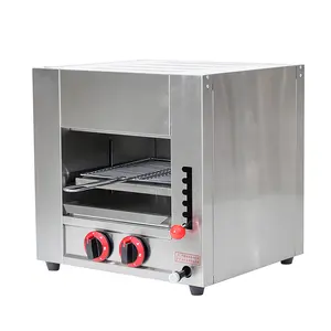 Commercial High Quality Kitchen Equipment Restaurant Stainless Steel Counter Top Gas Infrared Salamander