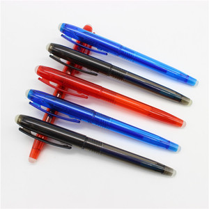 Pulpen isi ulang netral yang dapat dihapus untuk iklan plastik lebar menulis 0.5mm pena iklan cetak - Product Image 4