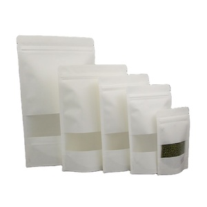 500 cái/lốc 16*24 + 4cm Túi giấy Kraft trắng không có cửa sổ không in - Product Image 1