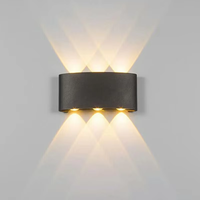 Applique murale LED éclairante vers le haut et vers le bas, étanche, pour intérieur et extérieur, chambre, salon, couloir