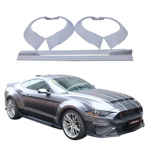 Ceja de rueda para Ford Mustang 2018-2023, guardabarros, faldones laterales, paneles basculantes, kit de cuerpo ancho - Product Image 1