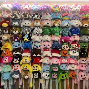 Оптовая продажа от производителя: Милые плюшевые шапки-зайчики с движущимися ушками и LED-подсветкой для детей, рождественские зимние шапки для вечеринок, CE - Product Image 4