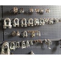 Clips de câble métallique réglables malléables de Type américain 1/8 "1/4" 1/2 "1" attache de câble galvanisé