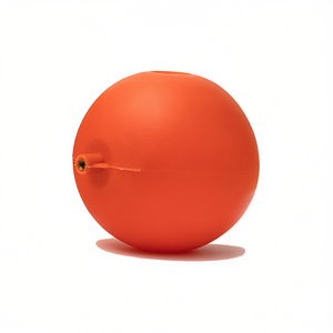 Esfera Redonda de Plástico Naranja de 120 mm de Diámetro, Flotador de Pesca - Product Image 3