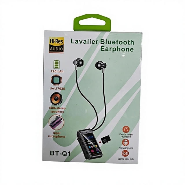 BT-Q1Neck-holding Sports  Headphones Offer Long-lasting Battery Life and Support Card-inserting LED Digital Display