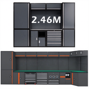 4m <span class=keywords><strong>5m</strong></span> 7m armoire à outils de <span class=keywords><strong>garage</strong></span> en acier robuste personnalisée en métal établi - Product Image 1