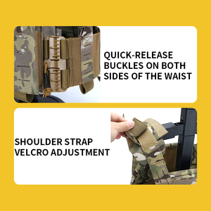 SABADO rompi taktis awet untuk wanita, rompi tempur Molle berburu pelepasan cepat desain baru, 1000d - Product Image 2