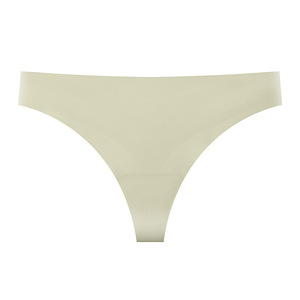 Mutandine in Nylon satinato traspirante all'ingrosso Sexy da donna in seta <span class=keywords><strong>Nude</strong></span> perizoma biancheria intima senza cuciture - Product Image 6