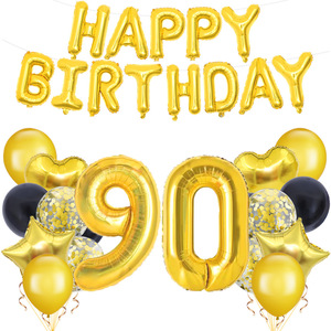 Youlun 18/21/30/40/50/60/70/80/90e décor de fête d'anniversaire ensemble de ballons en feuille de Latex pour la décoration de fête d'anniversaire fournitures de fête - Product Image 2