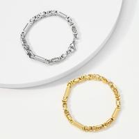 Kalung gelang baja tahan karat pria, perhiasan rantai Raja jahitan kelas atas