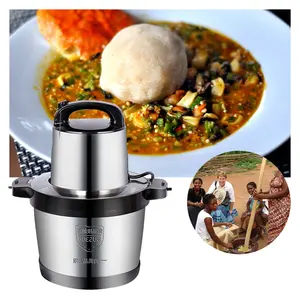 6L/8L/10L/12L 4500W Pure Copper Motor Electric Yam Pounder FuFu Blender Commercial Meat Grinder Machine