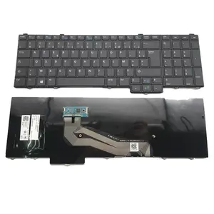 黒のDellE5540用HK-HHT AZERTYフレンチラップトップキーボード - Product Image 2