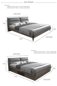 <b>Storage</b> <b>Bed</b> Frame Room Furniture Bedroom Wooden Designs 839# Wooden <b>Bed</b> Frame 839# - Product Image 6