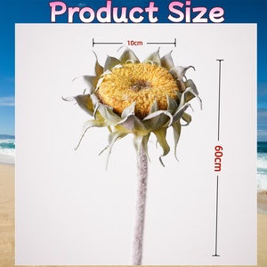 Mùa Thu Màu Sắc Hoa Hướng Dương Nhân Tạo Cao Su Hoa Thiết Kế Mới Bất Cảm Ứng Cho Giáng Sinh Đám Cưới Lễ Tạ Ơn Graduations Easter - Product Image 5