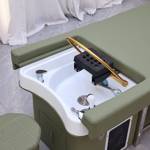 Fauteuil de lavage électrique Winplus Headspa pour massage thaïlandais, bain de pieds, salon de beauté, spa capillaire japonais, lit de shampoing avec pédicure - Product Image 5