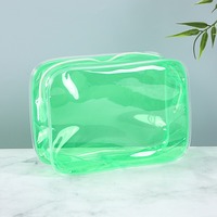 Ensemble de trousses de toilette de voyage pour femmes en PVC transparent professionnel personnalisé avec logo