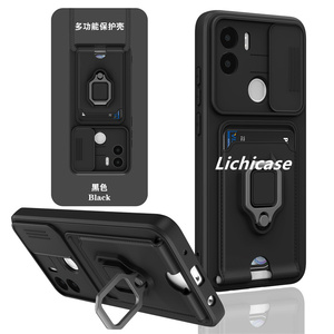 Lichicase TPU Hybride PC Antidérapant Caméra Protection Couverture Arrière <span class=keywords><strong>pour</strong></span> <span class=keywords><strong>Redmi</strong></span> <span class=keywords><strong>10C</strong></span> A1 A1 Plus Smartphone Shell - Product Image 2