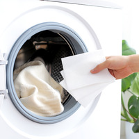 Attrape-couleurs pour linge blanc écologiques et solides |   Fibres de viscose biodégradables à faible mousse, jetables et détachantes