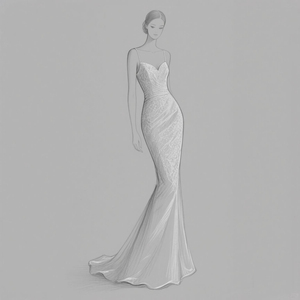 Abito da sposa su misura per la futura sposa - Product Image 2
