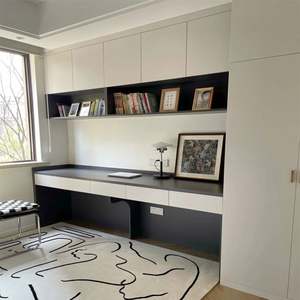 Librería de Madera de Estilo Moderno Minimalista Personalizada, Escritorio para Computadora en Forma de L - Product Image 3