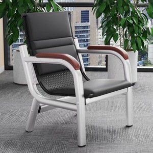 Silla de Oficina Juhua Shunduo, Modelo Sd-212-H, Negra y Marrón, con Reposabrazos, para Asientos Públicos - Product Image 4