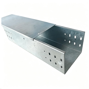 Goulotte de câblage industrielle en <span class=keywords><strong>acier</strong></span> au carbone Q235 galvanisé à chaud, couvercle de chemin de câbles solide, anti-poussière et fermé - Product Image 2