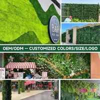Plantation personnalisée mur haie clôture plante artificielle mur gazon vert pour décoration de fond de balcon intérieur