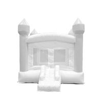 Château gonflable personnalisé pour mariage, fête romantique, en PVC, maison de saut gonflable blanche pour célébration