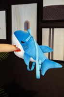 Jouet en peluche personnalisé requin sac à dos enfants jouet en peluche sac à dos pour garçon dessin animé sac d'école bleu sac pour tout-petits