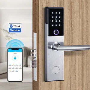 防水指纹无钥匙进入TTLock App控制卡编码器数字密码电子钥匙酒店家用智能锁