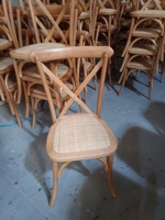 Fauteuil américain en bois massif et rotin, table et chaises de restaurant, table et chaises de salle à manger individuelles d'extérieur, chaises nordiques pour hôtel
