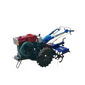 Diesel engine 13HP two wheel hand walking behind tractor by connecting with different accessories