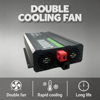Convertisseur de puissance 3000W DC12V 24V vers 110V/120V pour véhicules, camping-cars, camions, camping, usage domestique, convertisseur de puissance à onde sinusoïdale pure