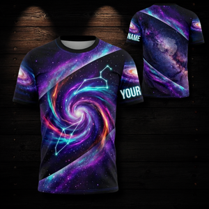 Maglietta personalizzata con rune al neon, nome personalizzato, maglietta unisex per rave, stile stregonesco e occulto - Product Image 3