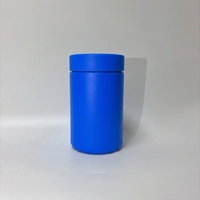 Pot en plastique cylindrique réutilisable en HDPE de 16 oz, 24 oz, 32 oz, 40 oz, couleur personnalisée pour l'emballage de comprimés, de capsules et de poudre protéinée pour les soins de santé