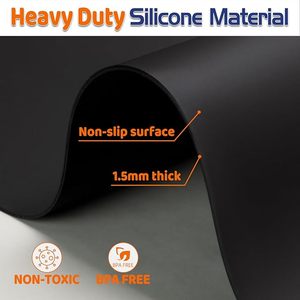 Tapis de protection multifonctionnel en silicone pour plan de travail de cuisine, grand format - Product Image 4