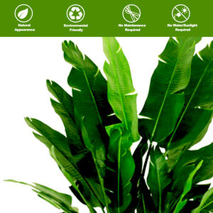 Prezzo di fabbrica pianta finta artificiale in vaso artificiale uccello del paradiso piante verdi artificiali pianta di plastica bonsai - Product Image 4