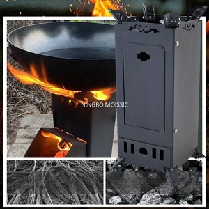 Estufa de etanol para acampar al aire libre, chimenea metálica independiente, equipo de picnic plegable y portátil para viajes en auto. - Product Image 2