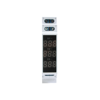 YCMV3 pengukur voltase tiga fase 3 LED, pengukur voltase tampilan digital elektrik 50/60Hz