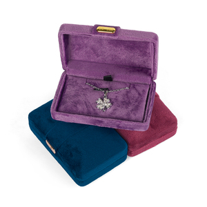 Nueva Caja de Almacenamiento de Joyas de Terciopelo de Lujo, Estuche de Viaje Portátil <span class=keywords><strong>para</strong></span> Aretes, Anillos, Collares <span class=keywords><strong>y</strong></span> Colgantes - Product Image 3