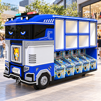 Machine de jeu d'arcade mobile commerciale de style flipper pour 10 joueurs avec distributeur de cartes et affichage des prix, pour divertissement intérieur/extérieur